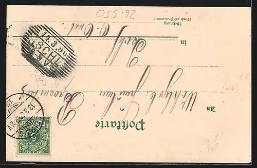 Künstler-AK Raffaele Carloforti: Leipzig, Universität und Paulinerkirche am Abend