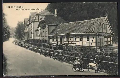 AK Friedrichroda, Ansicht vom Hotel Schauenburgmühle