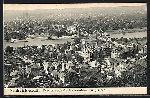 AK Dresden-Loschwitz, Blick nach Blasewitz aus der Vogelschau