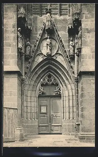 AK Meissen, Südtor des Domes zu Meissen