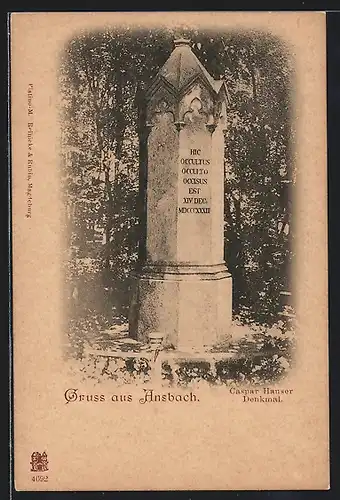 AK Ansbach, Caspar Hauser-Denkmal