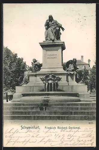 AK Schweinfurt, Friedrich Rückert-Denkmal