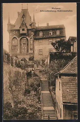 AK Meissen, Albrechtsburg, Schlossstufen