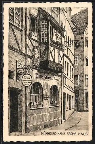 Künstler-AK Nürnberg, Hans Sachs-Haus