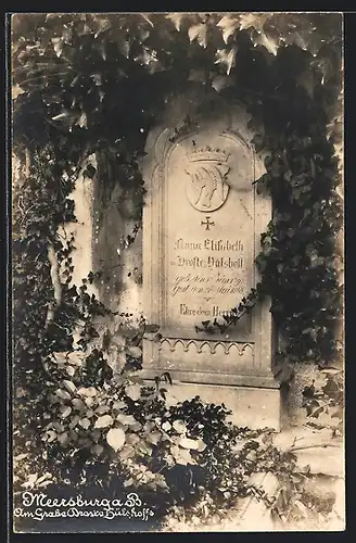 AK Meersburg a. B., Grab von Anna Elisabath Hülshoff