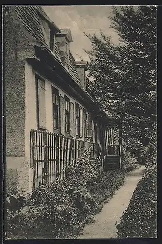 AK Weimar, Goethehaus, Hausgarten