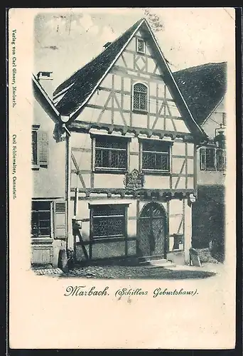 AK Marbach, Schillers Gebursthaus
