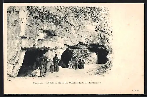 AK Gamaches, Habitations dites: Les Cahutes, Route de Bouttencourt