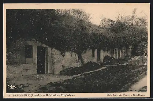 AK Ste-Maure, Habitations Troglodytes, Höhlenwohnungen