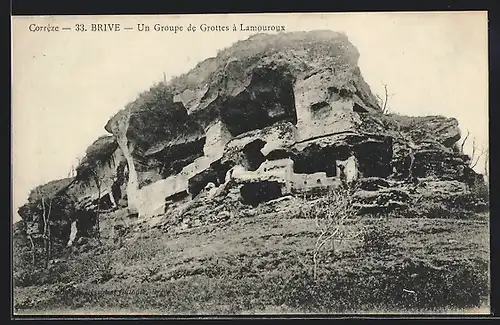 AK Brive, Un Groupe de Grottes à Lamouroux, Höhlenwohnungen