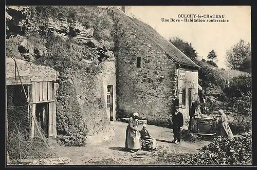 AK Oulchy-le-Chateau, Une Bove-Habitation souterraine