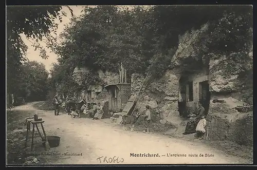 AK Montrichard, L`ancienne route de Blois, Höhlenwohnung
