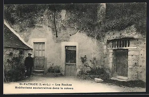 AK St-Patrice, Les Roches, Habitation souterraines dans le coteau