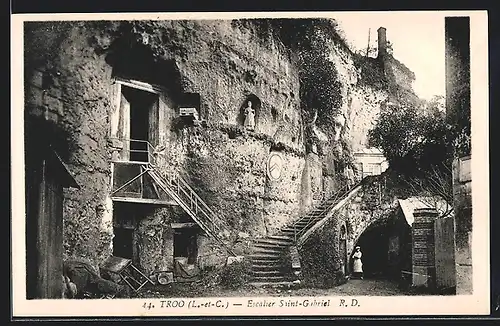 AK Troo, Escalier Saint-Gabriel, Höhlenwohnung