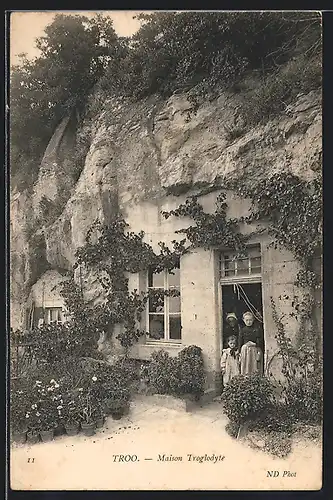 AK Troo, Maison Troglodyte, Höhlenwohnung