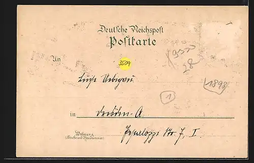 Lithographie Olbernhau, Kupferhammer Grünthal, Postamt, Marktplatz, Ortsansicht