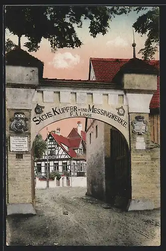 AK Kupferhammer-Grünthal, Kupferwerk, Eingang