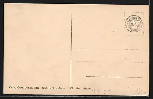 AK Kriegsschiff S. M. S. Köln auf dem Meer