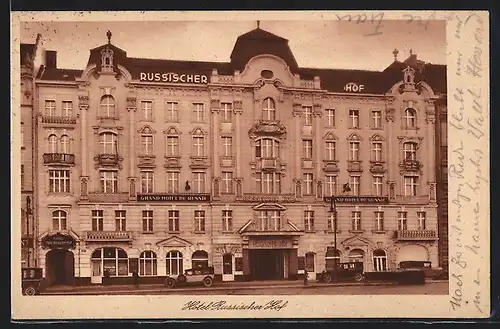 AK Berlin, Hotel Russischer Hof in der Georgenstrasse 21-22