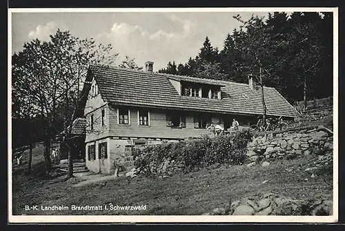 AK Brandtmatt i. Schwarzwald, das B.-K. Landheim