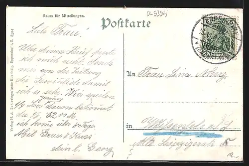 AK Eppendorf i. Sa., Albertplatz mit Gasthof zu Eppendorf