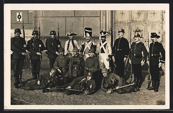 AK Dreihundert Jahre Sächsische Infanterie, Soldaten des 10