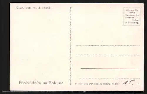 AK Friedrichshafen, Teilansicht mit schöner Landschaft