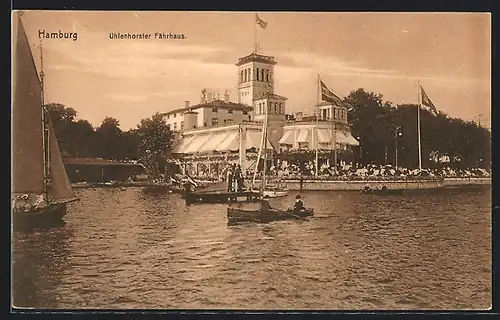 AK Hamburg-Uhlenhorst, Gasthaus Uhlenhorster Fährhaus