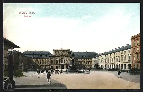 AK Mannheim, Schloss, Aussenansicht