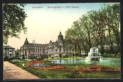 AK Wiesbaden, Bowlinggreen und Hotel Nassau