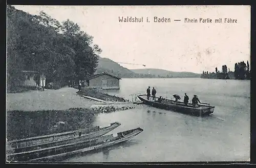 AK Waldshut, Rheinpartie mit Fähre