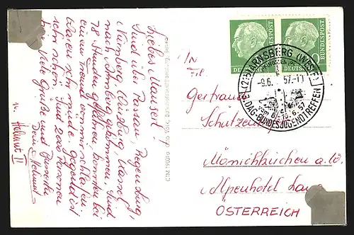 AK Bebra, Ortsansichten, Fuldapartie, Nürnberger Str.