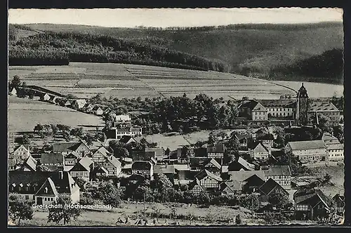 AK Grafschaft /Hochsauerland, Ortsansicht mit Fachwerkhäusern
