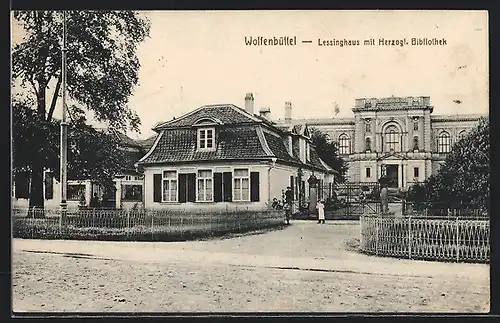 AK Wolfenbüttel, Lessinghaus mit herzoglicher Bibliothek