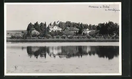 Foto-AK Moravec u. Rozne n. Pernstynem, Panorama