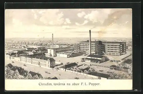 AK Schumberg / Chrudim, Továrna na obuv F. L. Popper