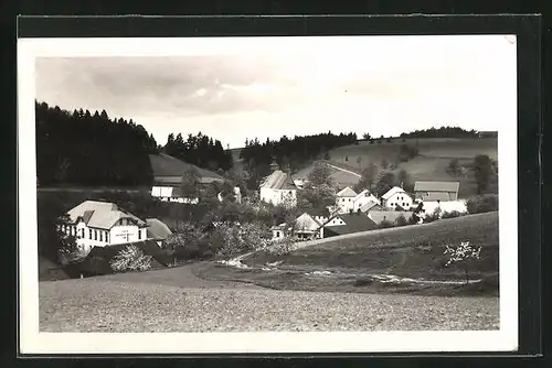 AK Klásterec n. Orlici, Blick nach dem Ort