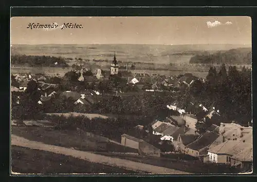 AK Hermanuv Mestec, Blick auf den Ort