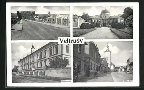 AK Veltrusy, Pensionat, Namesti, Brücke