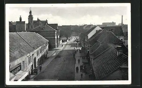 AK Zlonice, Dvorakova ul., Strassenpartie