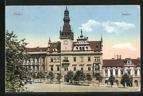 AK Kladno, Hauptfassade des Rathauses