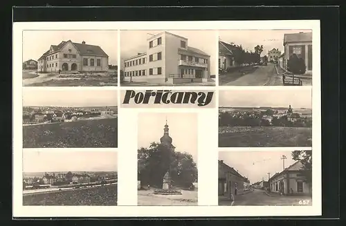 AK Poricany, Orts- und Gebäudeansichten