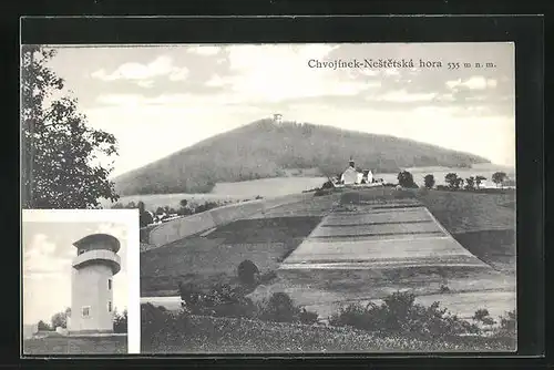 AK Chvojinek-Nestetska hora, Panorama, Turm