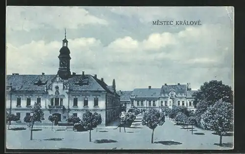 AK Kralove Mestec, Ausblick zum Rathaus
