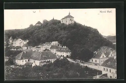 AK Nová Hut, Ortspartie im Gebirge