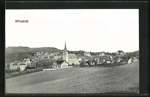 AK Krivoklát, Totale mit Kirche