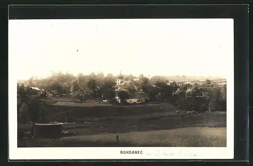 AK Bohdanec, Panoramablick zum Berg