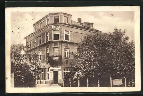 AK Cernosice, Blick auf das Hotel Klán