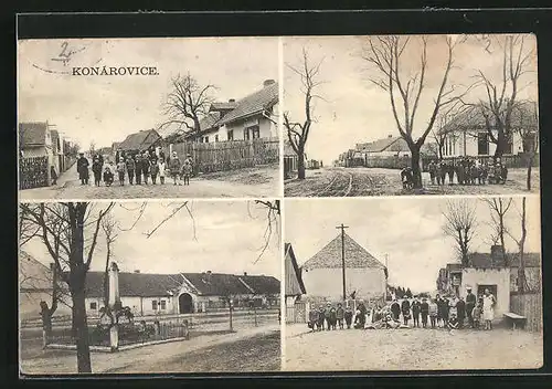 AK Konarovice, Denkmal, Ortspartien