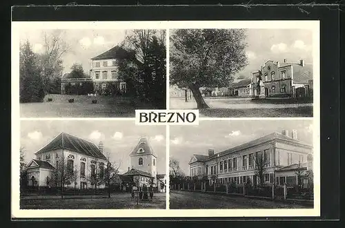 AK Brezno, Gebäudeansicht, Schule, Ortspartie